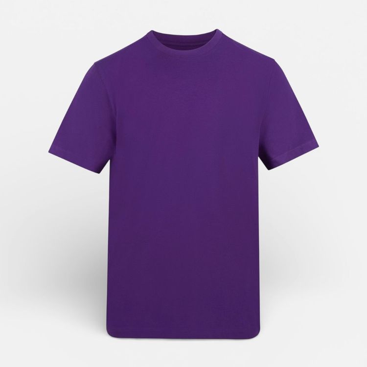 PREMIUM BLANKS 180gsm Cotton Relaxed Tee Twin Needle Stitch - Purple
