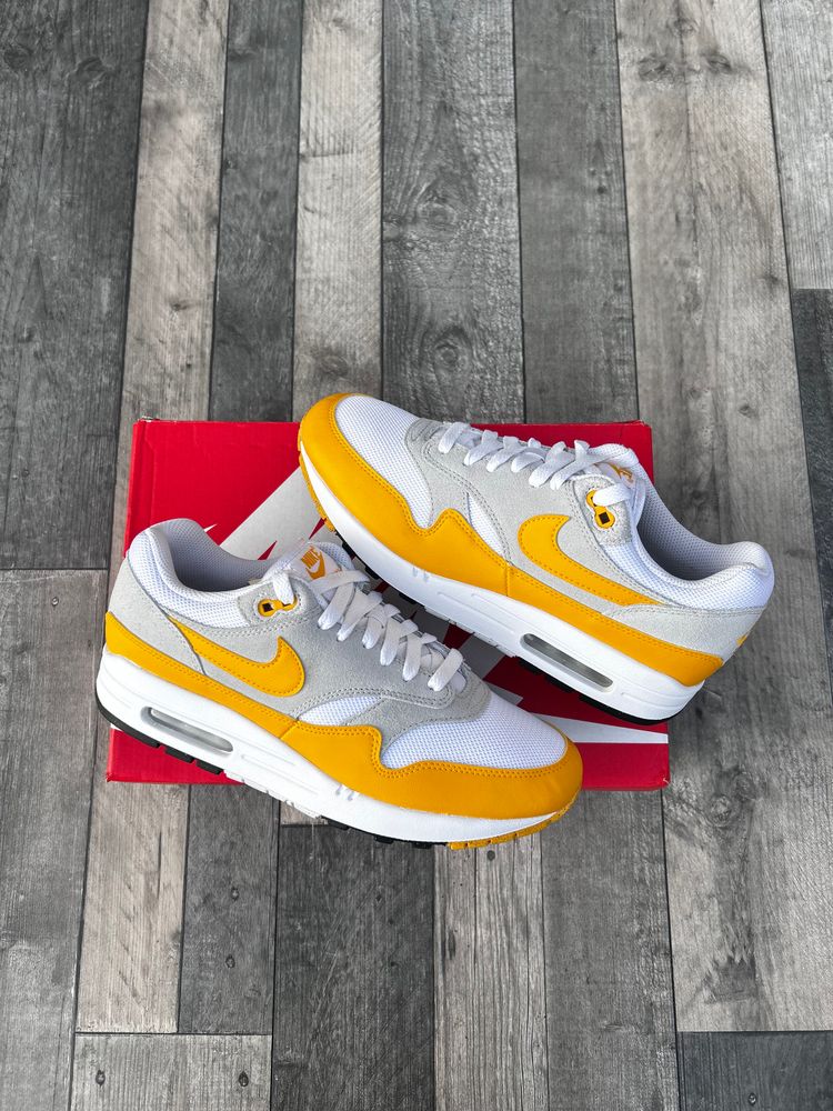 Immagine di Nike Air Max 1 Essential Trainers - ‘University Sunset Yellow’ - Size UK 7, 8.5  1