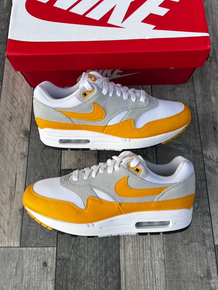 Nike Air Max 1 Essential Trainers - ‘University Sunset Yellow’ - Size UK 7, 8.5  image 1