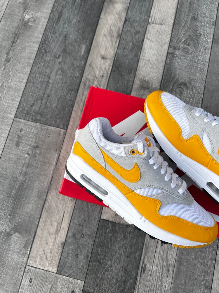 Nike Air Max 1 Essential Trainers - ‘University Sunset Yellow’ - Size UK 7, 8.5  image 4