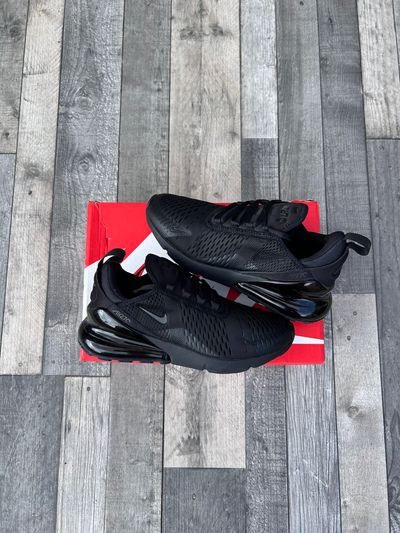 Nike Air Max 270 Trainers - ‘Triple Black’ - Size UK 6 (EU40)