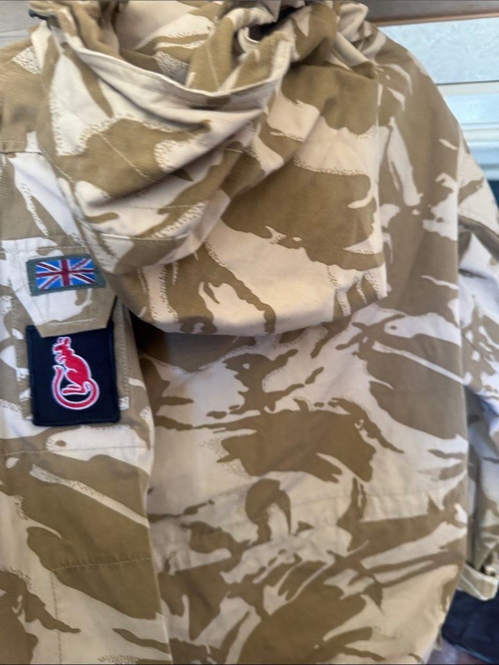 Camouflage Jacket With Patches And Name Tag image 3