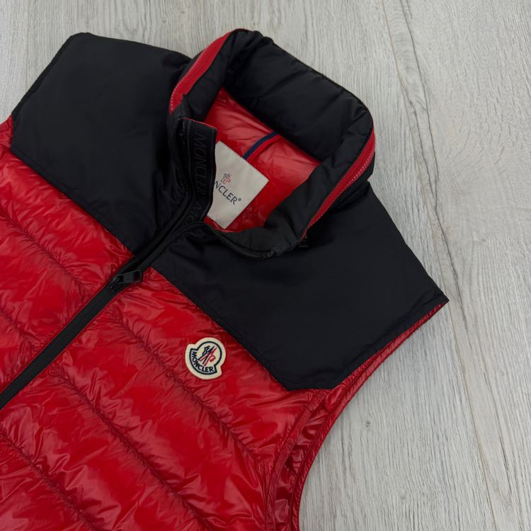 Moncler Men’s Red Dupres Down Gilet - Size 3 image 3