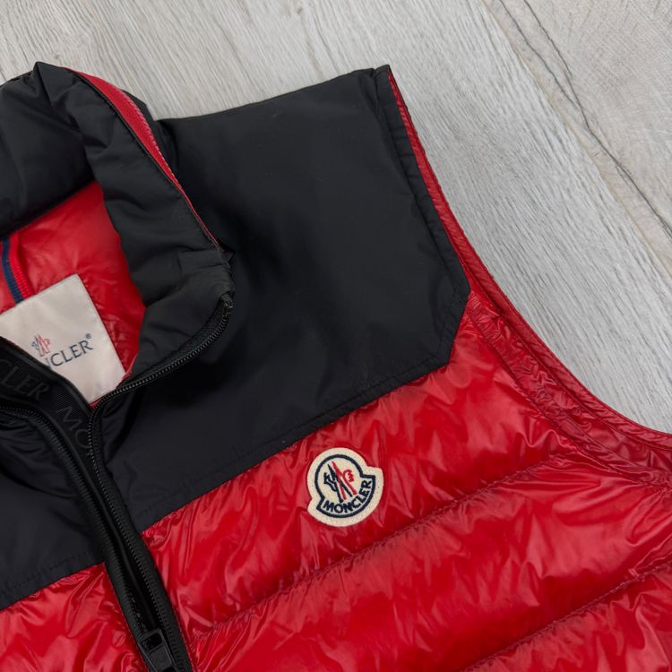 Moncler Men’s Red Dupres Down Gilet - Size 3 image 2