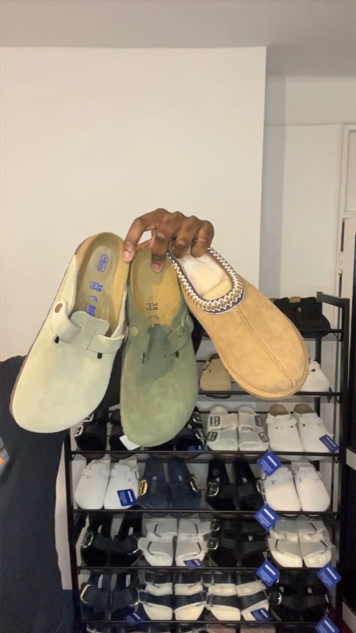 Birkenstock Birkenstock Boston Regular (Black/Taupe) / UGG Tasman Chestnut Bundle product image