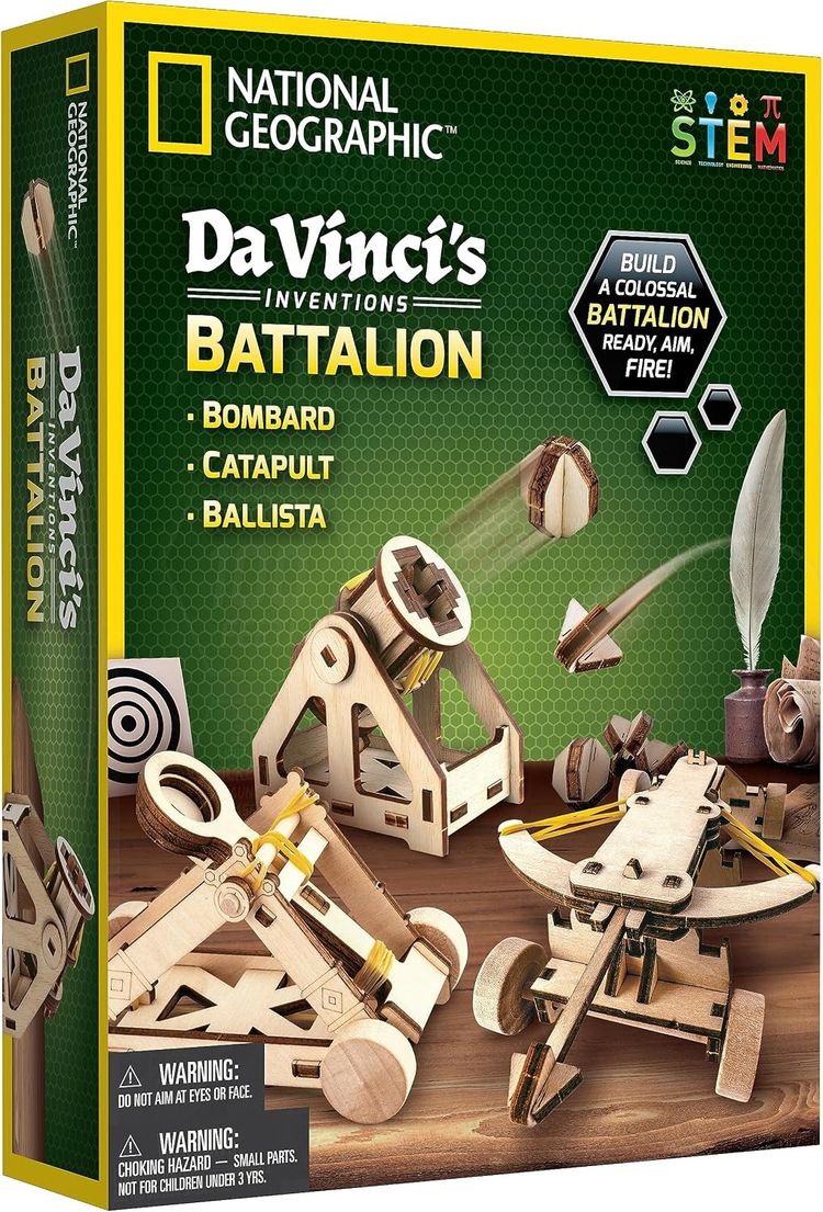 Da Vinci'S Inventions Battalion Wooden Model Kit imagen 1