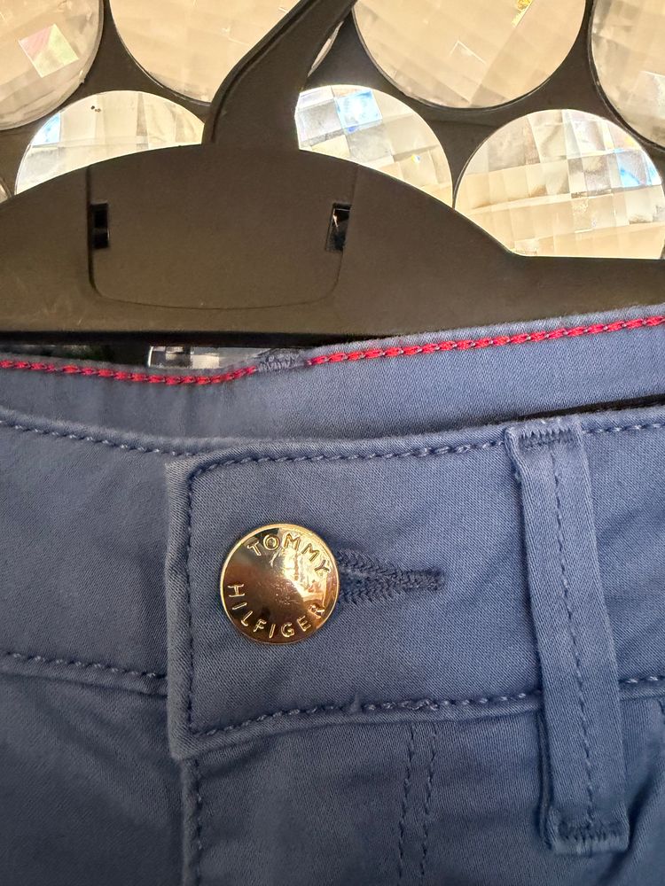 Genuine Tommy Hilfiger Milan Slim Fit trousers in a stylish blue colourway. Perfect for smart casual wear, work, office, travel or everyday use. image 3