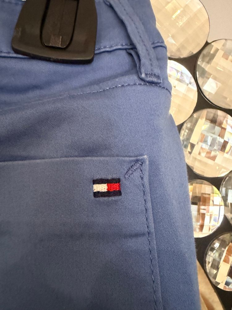 Genuine Tommy Hilfiger Milan Slim Fit trousers in a stylish blue colourway. Perfect for smart casual wear, work, office, travel or everyday use. image 6