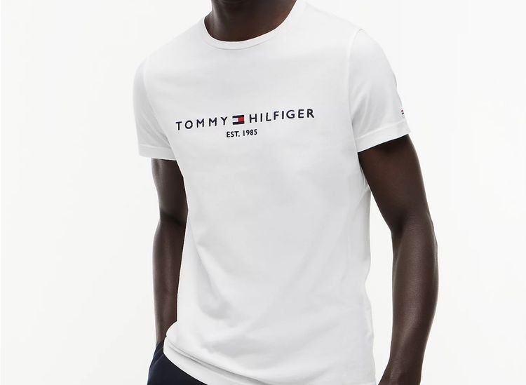 TOMMY HILFIGER  ORGANIC WHITE T-SHIRT RRP £45