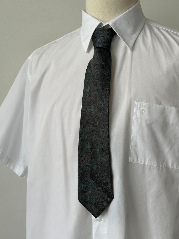 Balenciaga 1990s Italian Pure Silk Jacquard Tie imagen 4