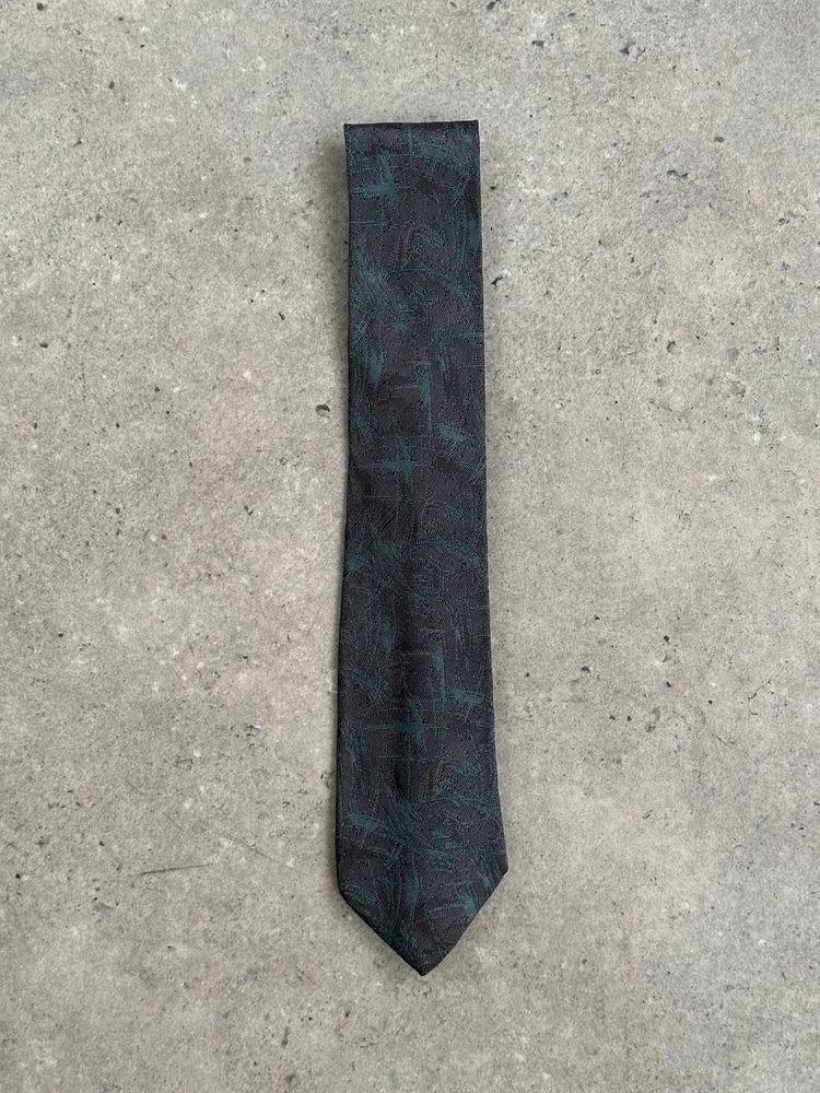 Balenciaga 1990s Italian Pure Silk Jacquard Tie imagen 2