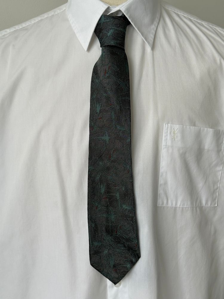 Balenciaga 1990s Italian Pure Silk Jacquard Tie image 1