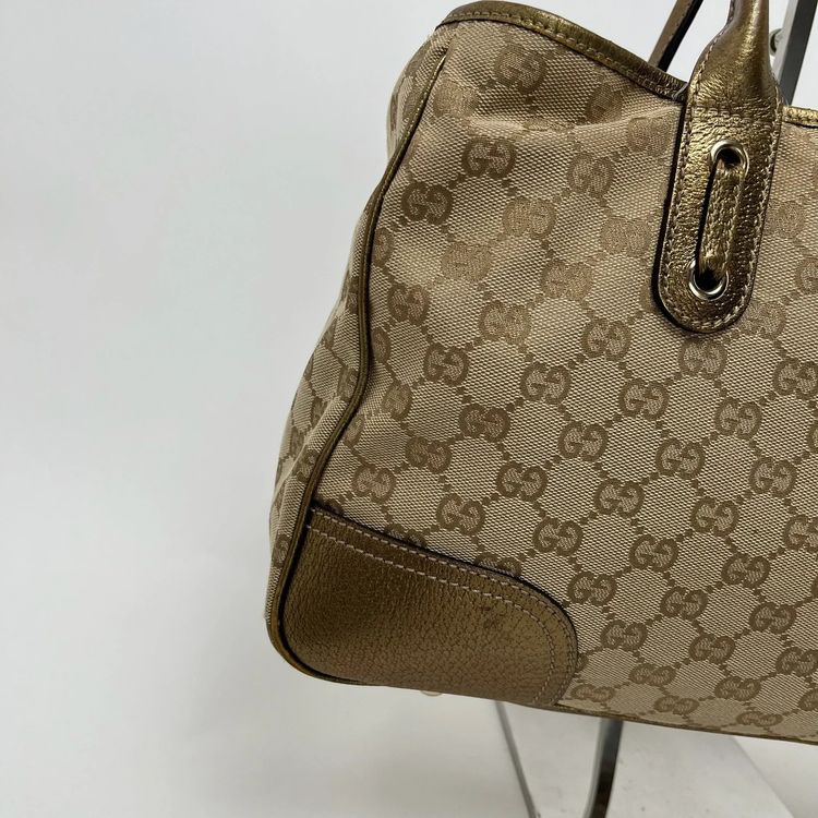 Gucci ‘GG’ Monogram Cream Canvas/Leather Princy Tote image 3