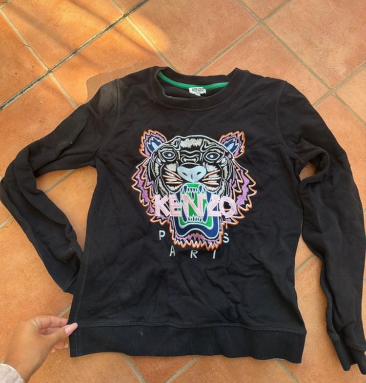 Kenzo Kenzo black sweatshirt with tiger embroidery product image