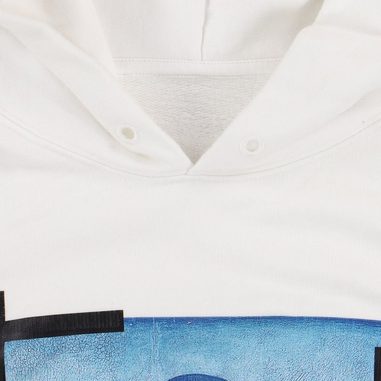 Off-White White Mona Lisa Logo Oversized Hoodie 8