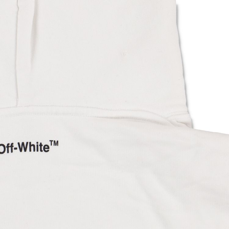 Off-White White Mona Lisa Logo Oversized Hoodie 5