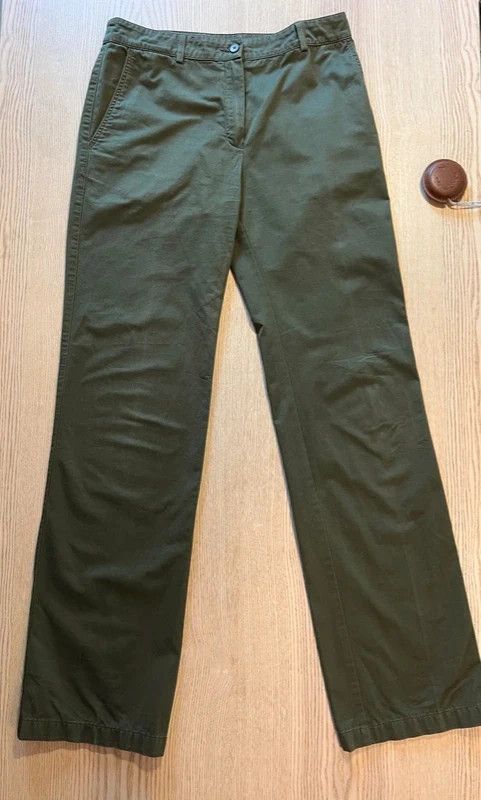 Lacoste – Olive Green 100% Cotton Chino Trousers – Straight Leg – Size 38 - 130€ image 9