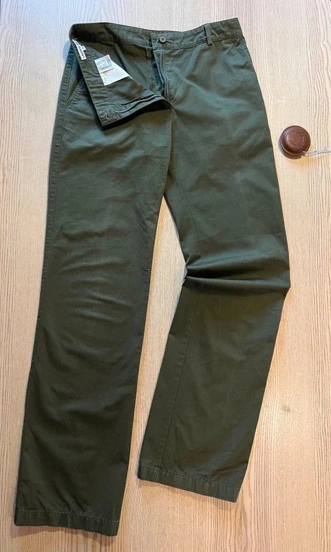 Lacoste – Olive Green 100% Cotton Chino Trousers – Straight Leg – Size 38 - 130€ image 1