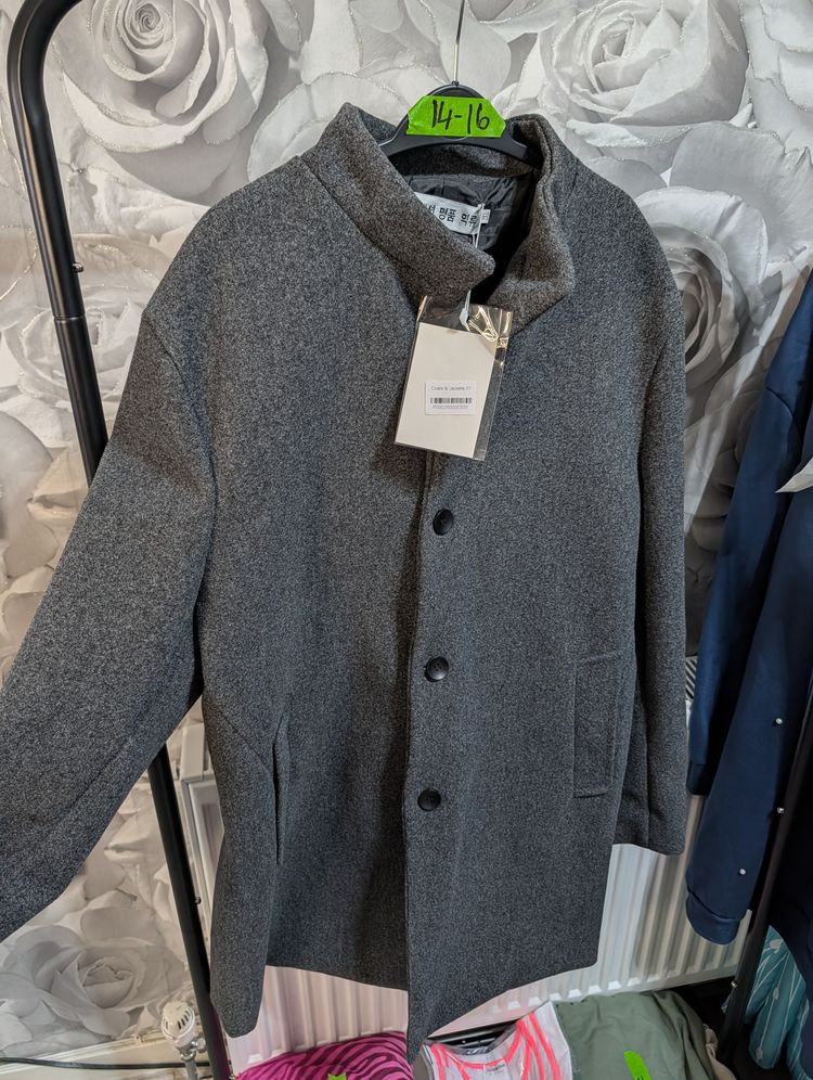 Grey Tailored Coat- BNWT