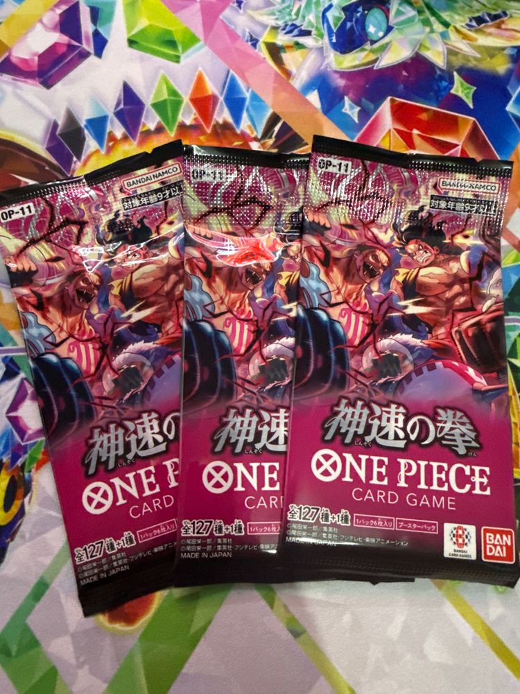 Bandai 3 x OP-11 Japanese One Piece Booster Packs product image