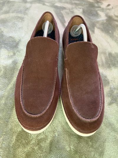 Brown Suede Slip-On Shoes (next)