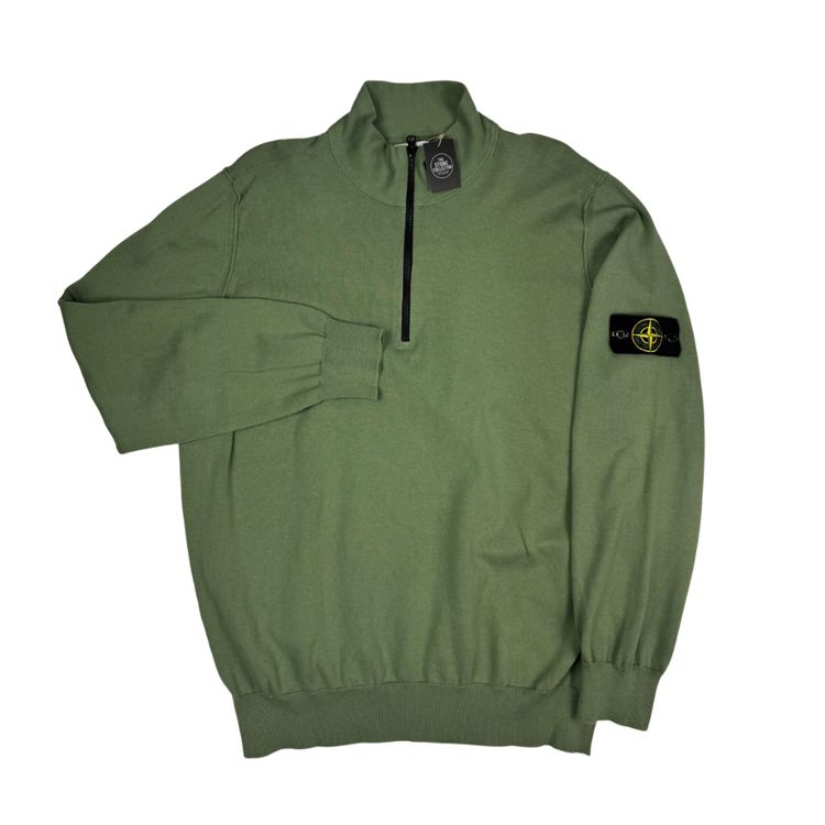 Jersey Half-Zip Stone Island verde - talla 3XL imagen 1