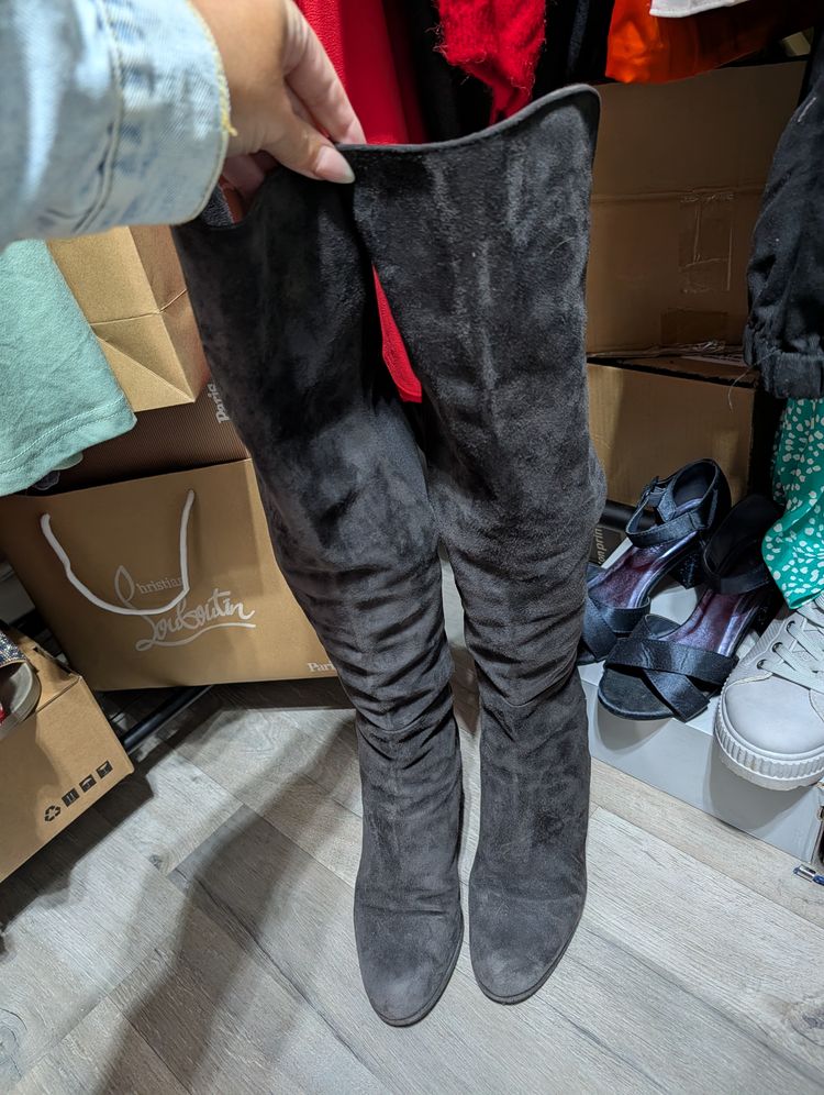 Immagine di Stuart Weitzman Wedge Knee-High Boots 3