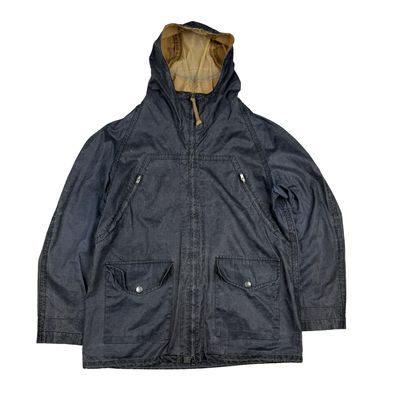 CP Company Vintage Denim 2002 Lino Flax Hooded Jacket- Medium (48)