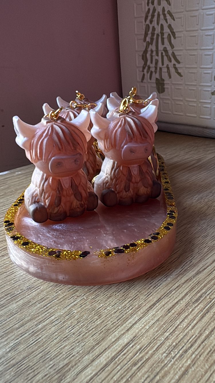 Various highland cow keyrings  image 1