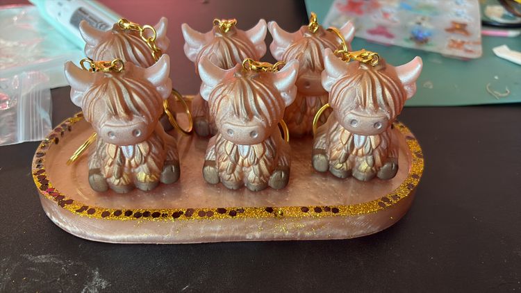 Various highland cow keyrings  image 6