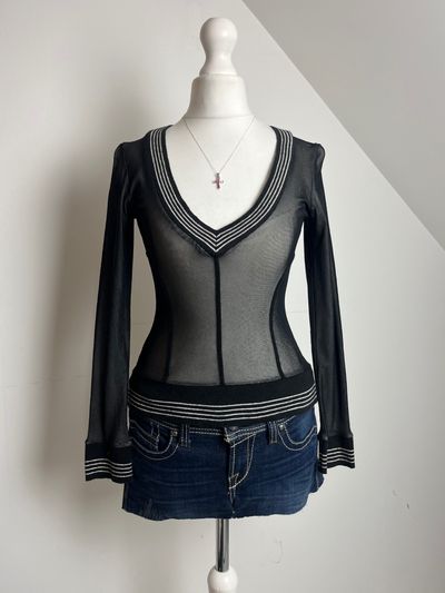 Specchio mesh long sleeve