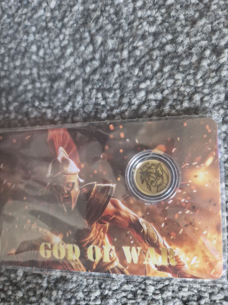 1/1000 24k gold God Of War Collectible Coin