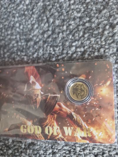 1/1000 24k gold God Of War Collectible Coin