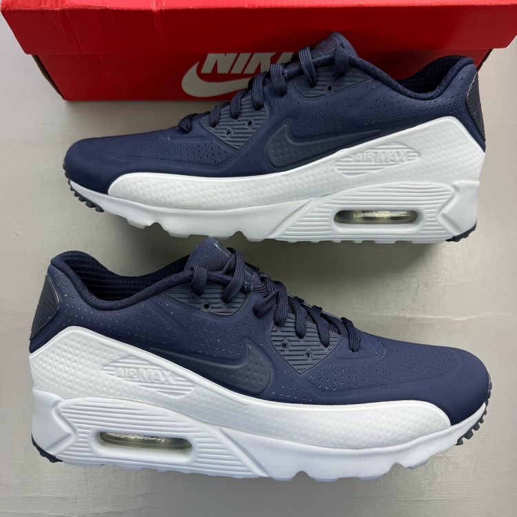 Immagine di Nike Air Max 90 Size UK 9 Ultra Moire Blue Obsidian Men's Trainers 819477-404 1