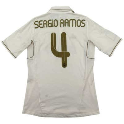 Real Madrid 2011 Home Shirt, Sergio Ramos 4 (M)