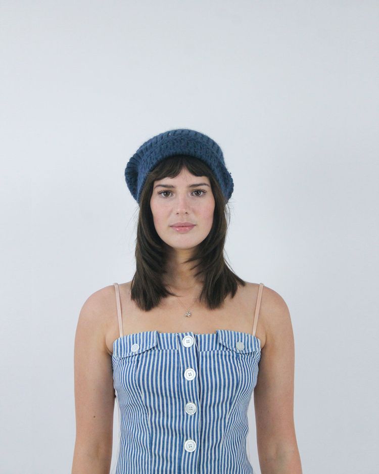 gilmore girls | navy knitted beret