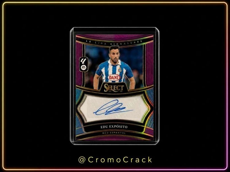 Edu Expósito AUTO /49 Purple – Select La Liga 2024/25