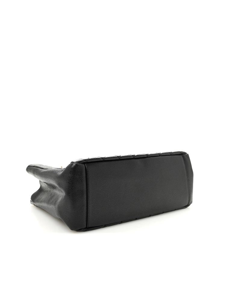 Chanel Borsa Grand Shopping Tote GST Pelle Caviar Nera — Pre-owned Autentica imagen 11