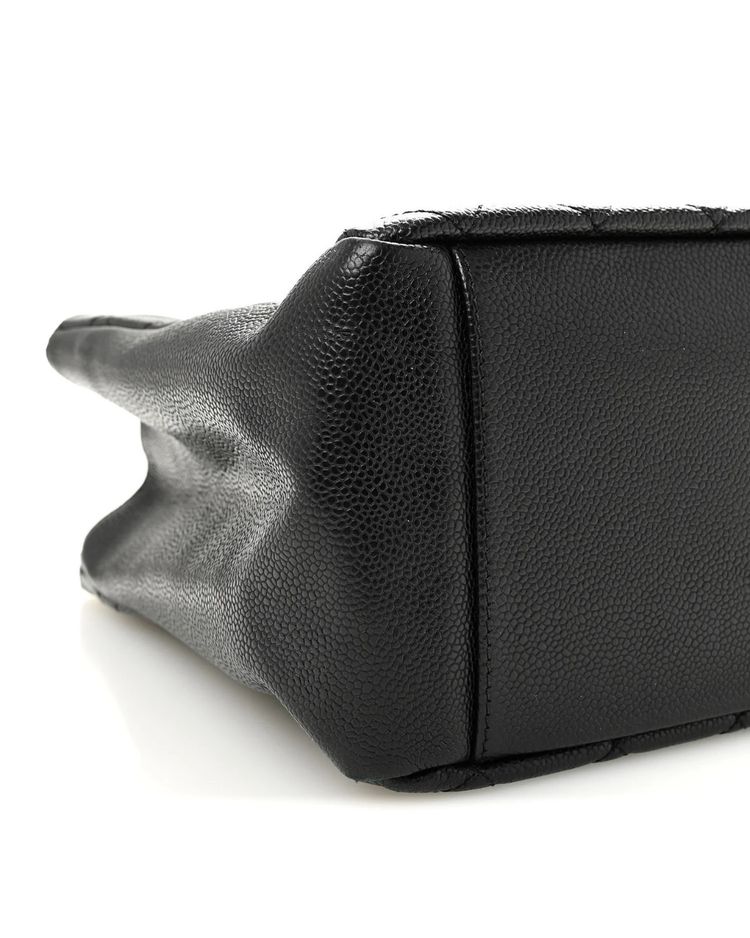 Chanel Borsa Grand Shopping Tote GST Pelle Caviar Nera — Pre-owned Autentica imagen 4