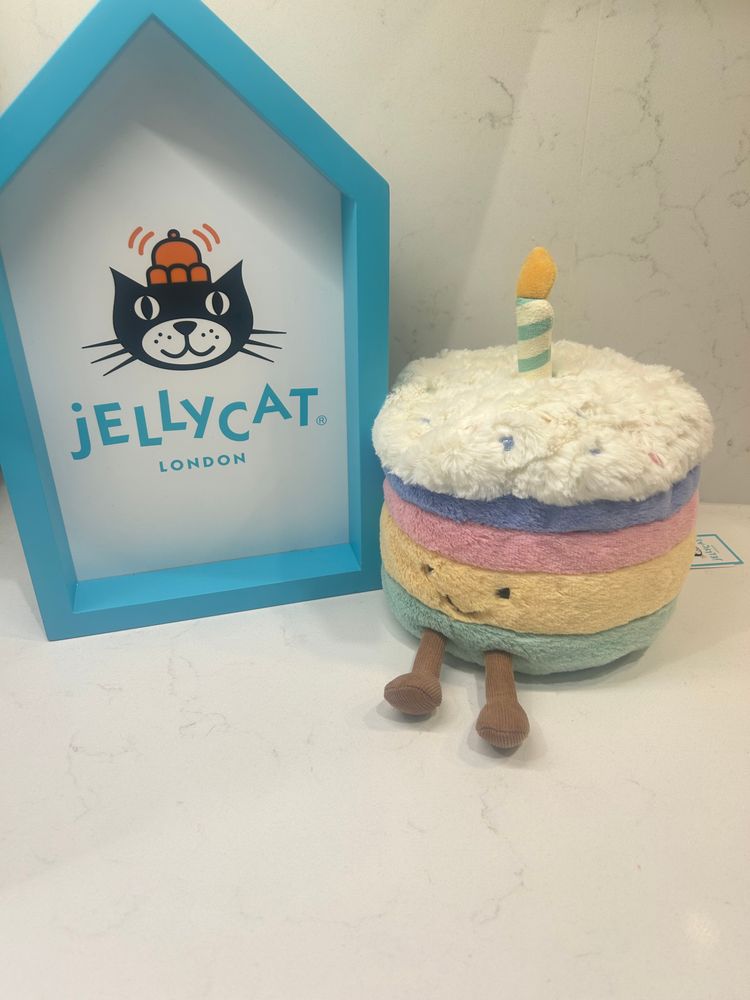 Jellycat Amuseables Rainbow Cake BNWT
