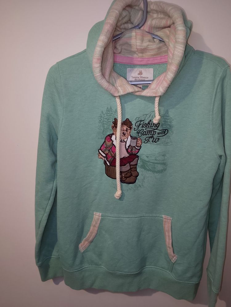 Other Teenie Weenie Green Hoodie With Bear Embroidery product image