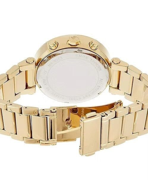 Michael Kors MK6263 Gold Stainless Steel Strap With Green Dial Watch For Women image 2