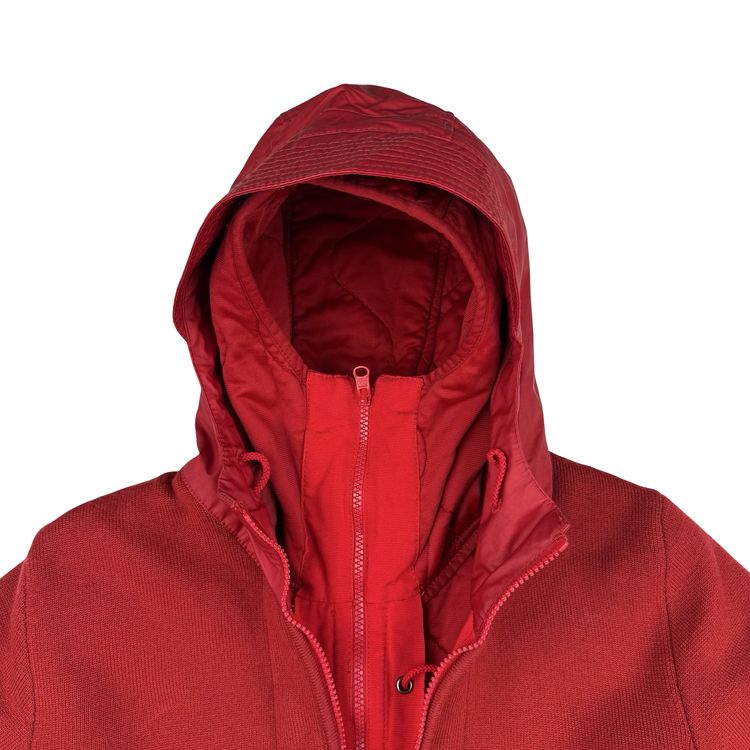 Stone Island 2013 Red Ghost Piece Mussola Gommta Hood Wool Dutch Rope Jacket - Medium image 7