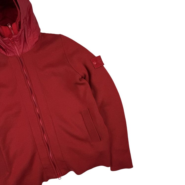 Stone Island 2013 Red Ghost Piece Mussola Gommta Hood Wool Dutch Rope Jacket - Medium image 2