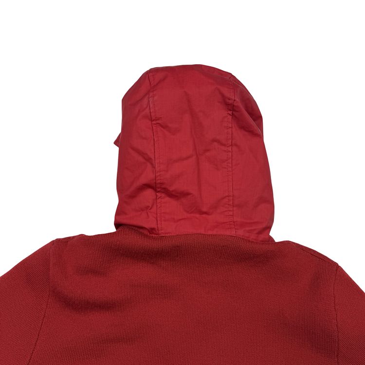 Stone Island 2013 Red Ghost Piece Mussola Gommta Hood Wool Dutch Rope Jacket - Medium image 3