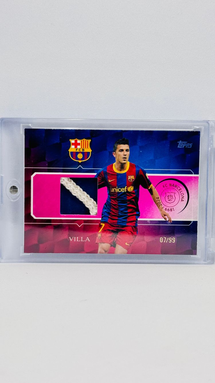 Relic /99 - David Villa - Barcelona -  Topps Fc Barcelona 125 anniv