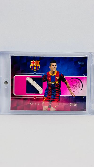 Relic /99 - David Villa - Barcelona - Topps Fc Barcelona 125 anniv