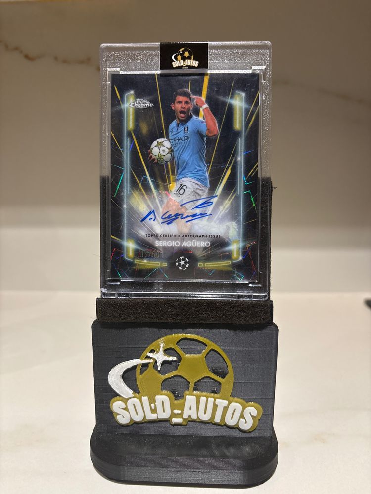 Autographed Sergio Aguero Football Card image 1