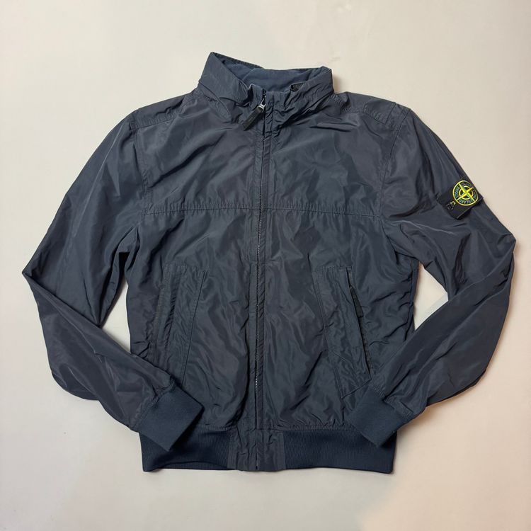 Stone Island Navy Micro Reps Packable Hood Jacket - Large