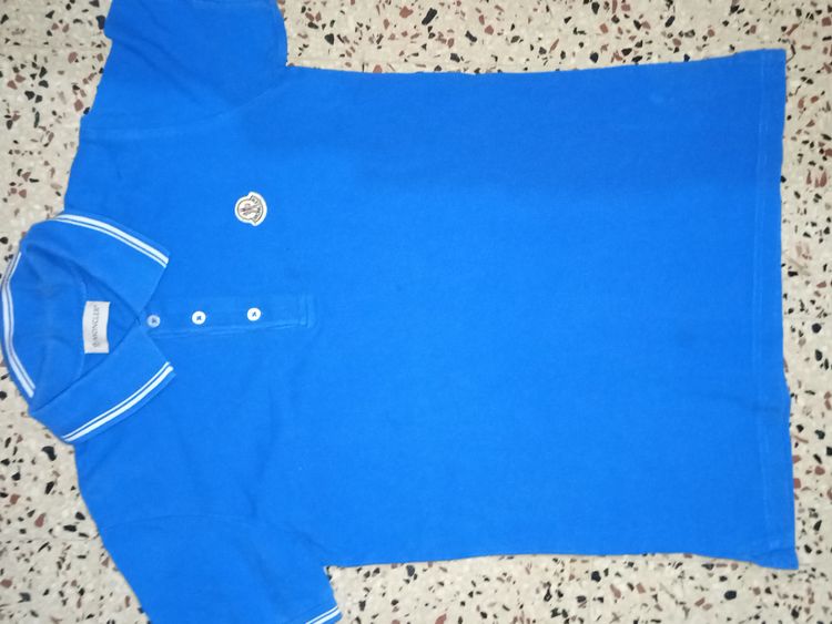 Moncler Blue Polo Shirt